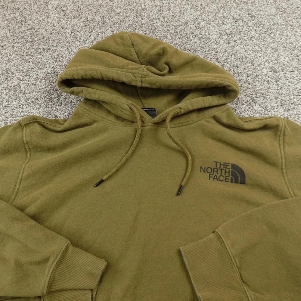North Face Hoodie Mens XL‎ Green Bear Graphic Pullover Sweatshirt Outdoor Hiking